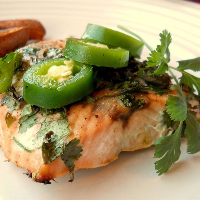 Fish With Coriander Sauce - Crazy Fork Family Recipes